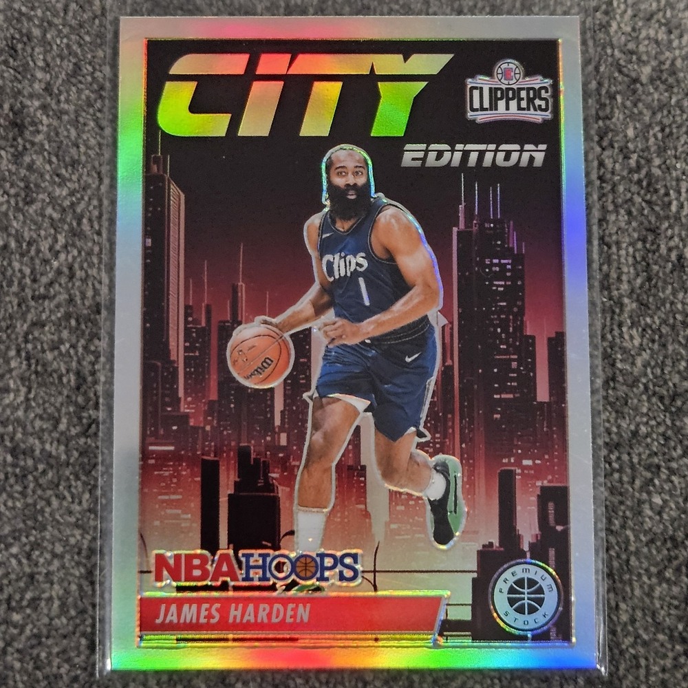 2023-24 Panini Premium Stock James Harden City Edition Silver Prizm CLIPPERS #20